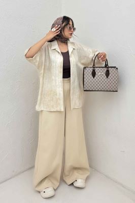 شومیز آستین کوتاه پرینتی کد 1