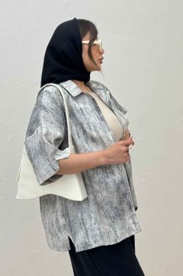 شومیز آستین کوتاه پرینتی کد 1