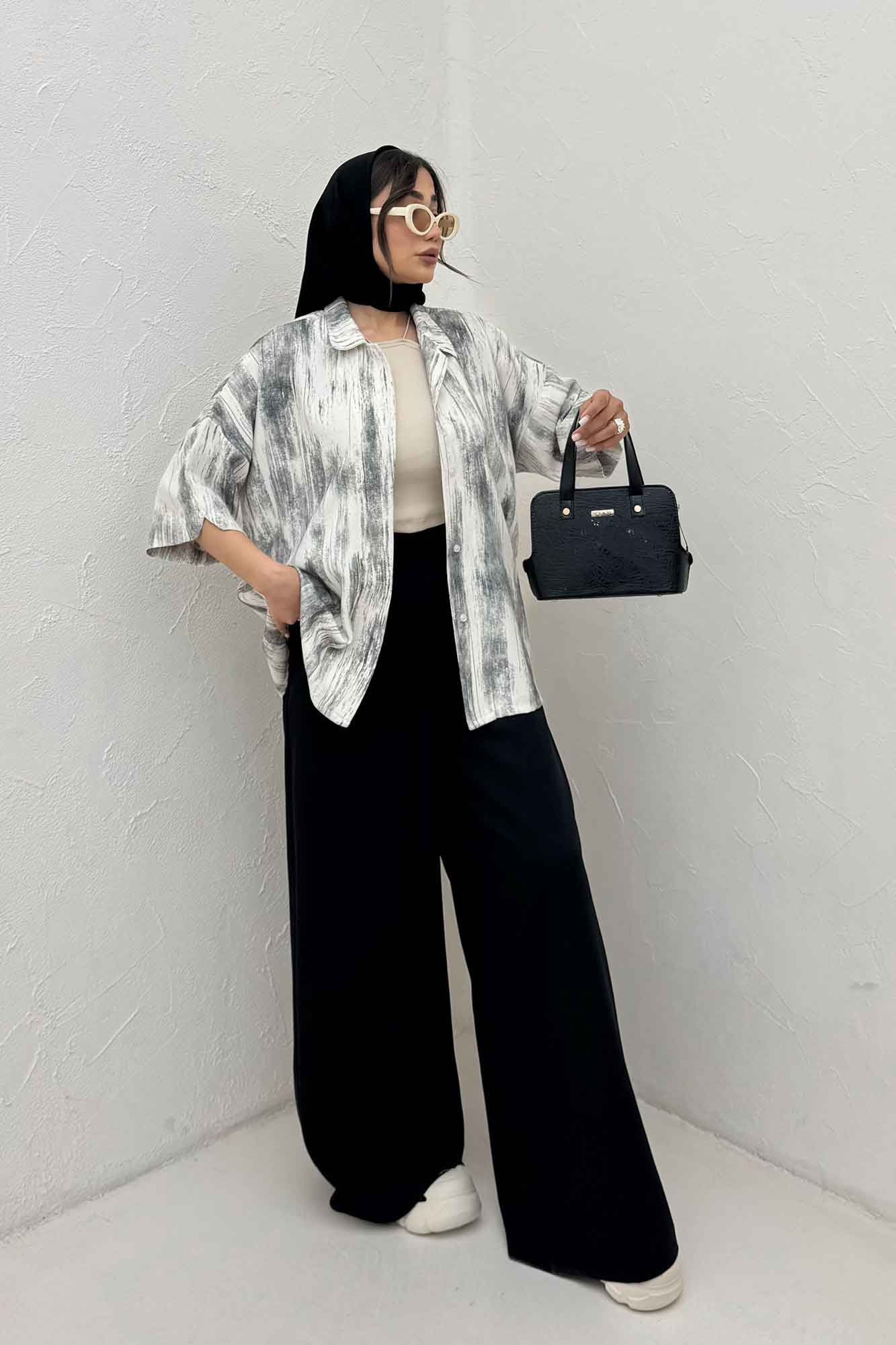 شومیز آستین کوتاه پرینتی کد 2