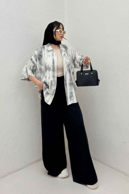 شومیز آستین کوتاه پرینتی کد 2