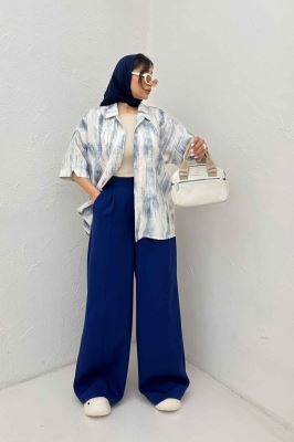 شومیز آستین کوتاه پرینتی کد 2