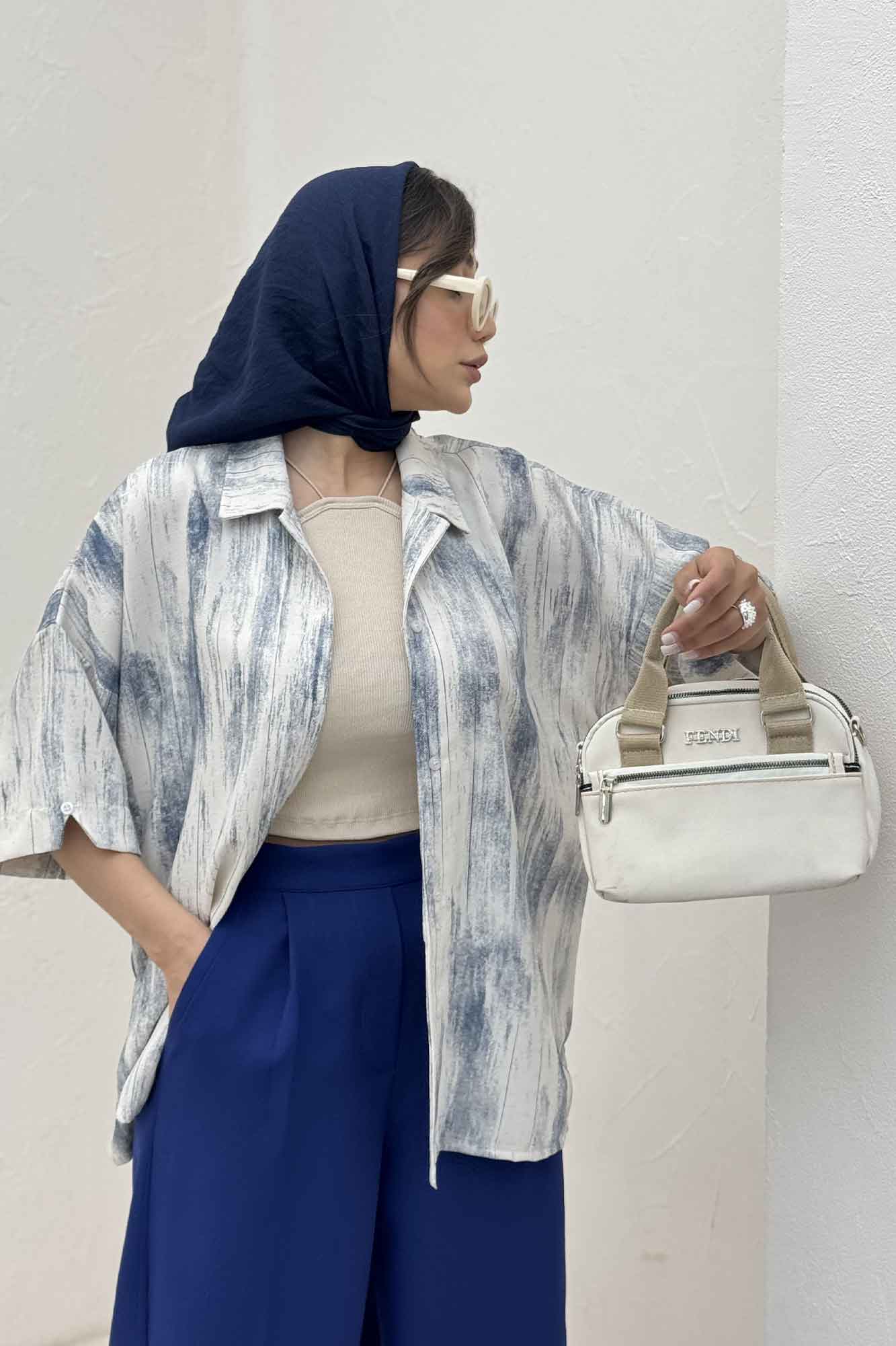 شومیز آستین کوتاه پرینتی کد 2