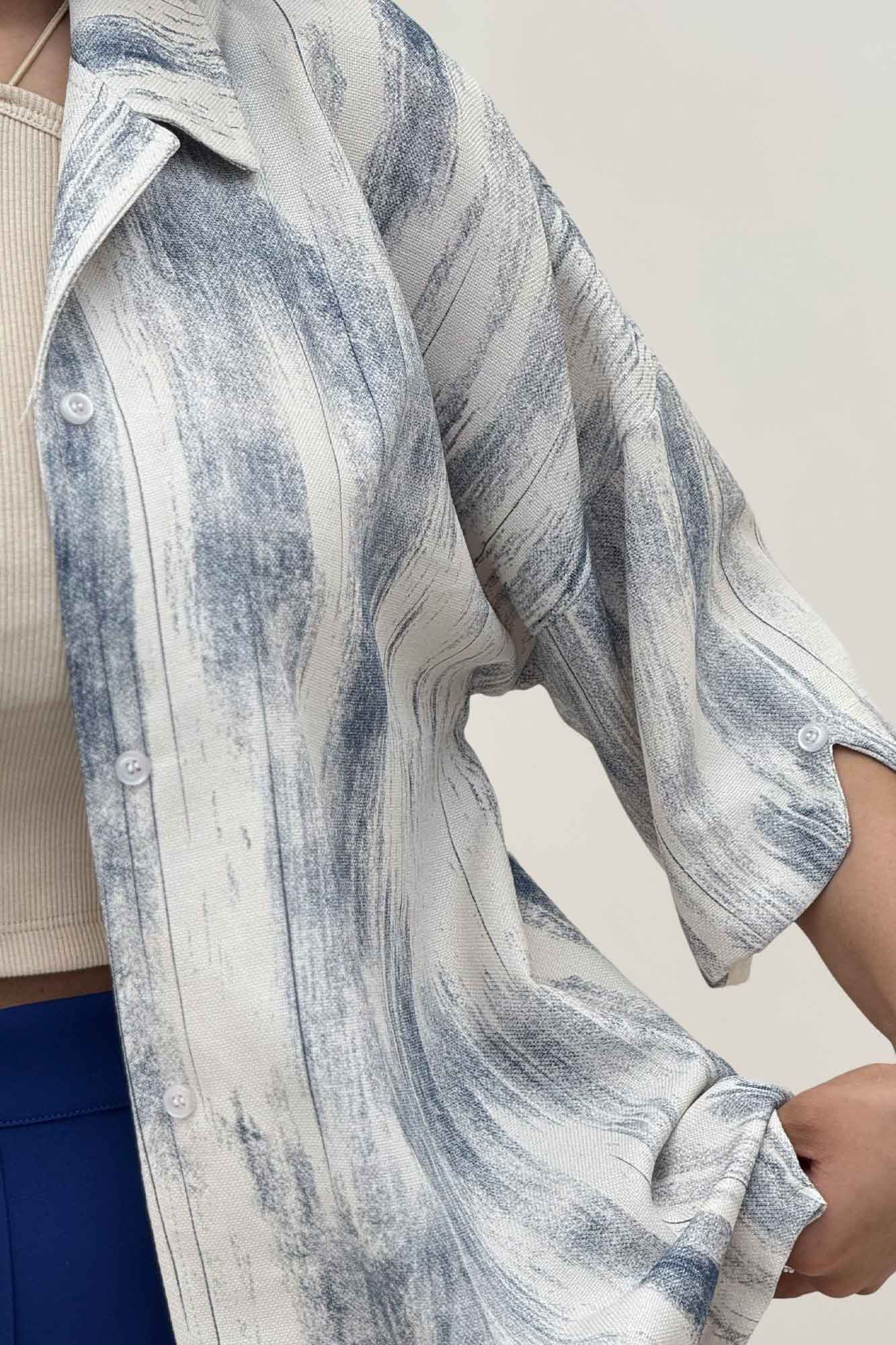 شومیز آستین کوتاه پرینتی کد 2