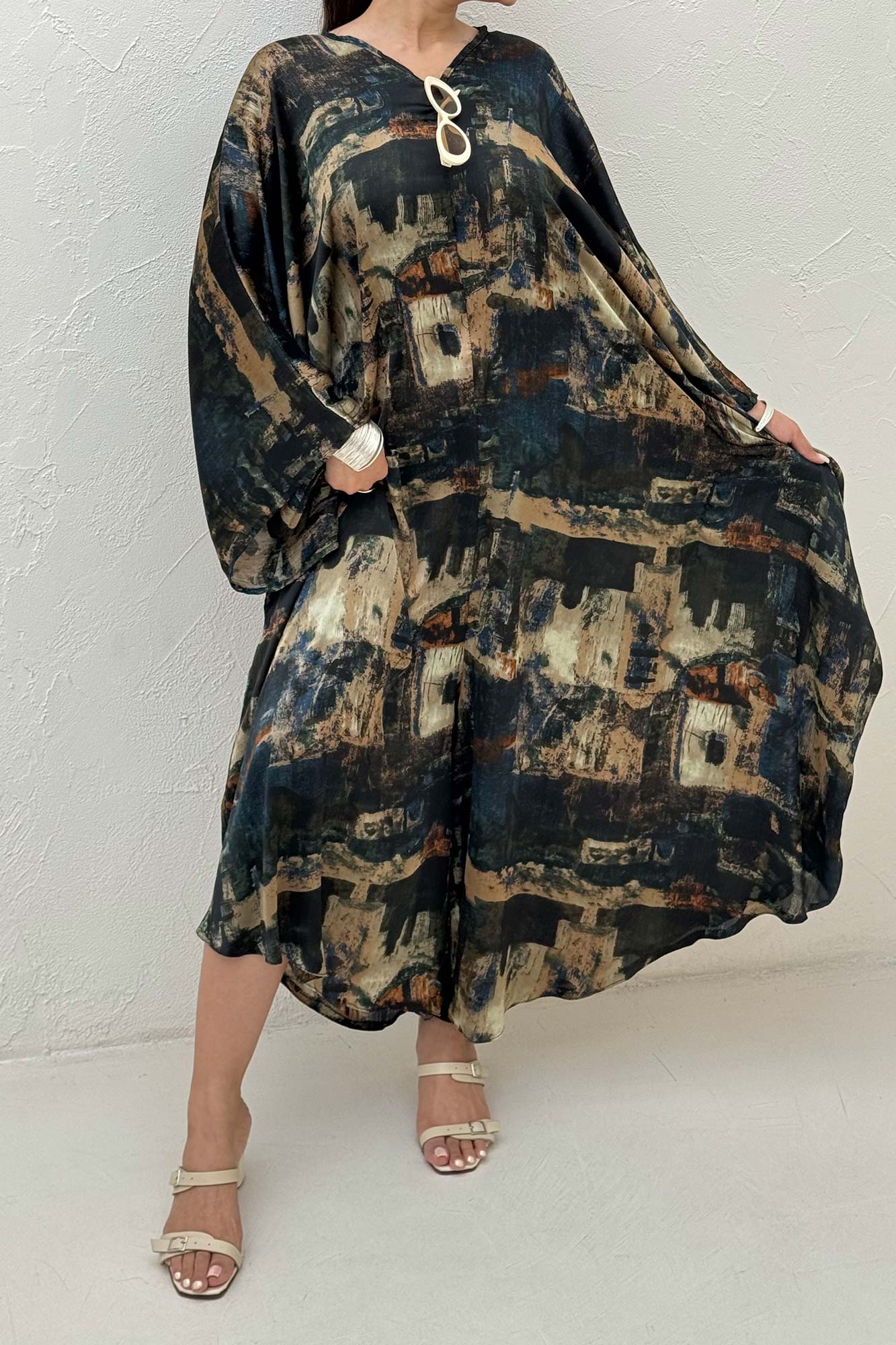 اورال پشت زیپ حریر زارا