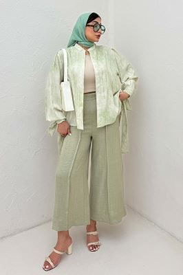 شومیز پرینتی یقه سه سانت مچ پیچ کد1