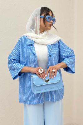 مانتو یقه شکاری راه راه زارا