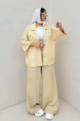 مانتو یقه شکاری راه راه زارا