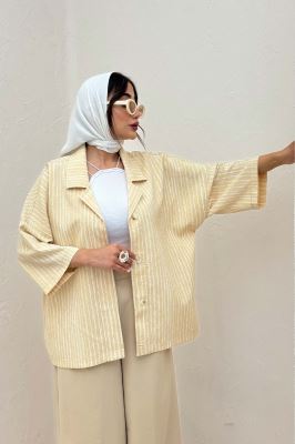 مانتو یقه شکاری راه راه زارا