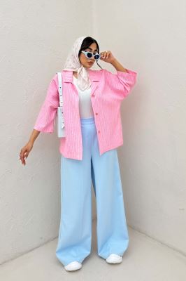 مانتو یقه شکاری راه راه زارا