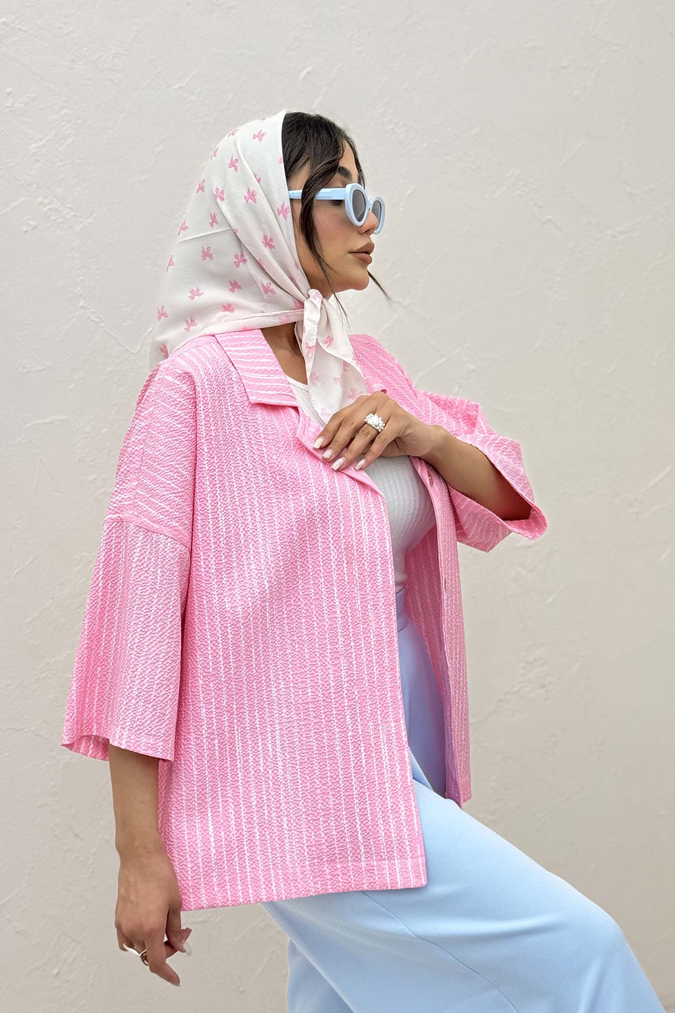 مانتو یقه شکاری راه راه زارا