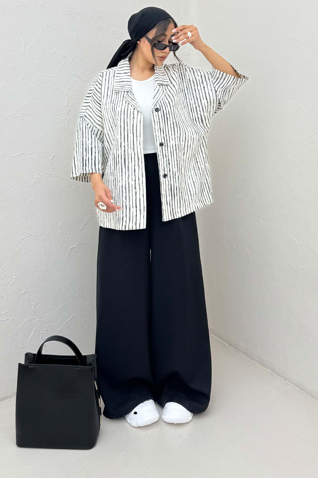 مانتو یقه شکاری راه راه زارا