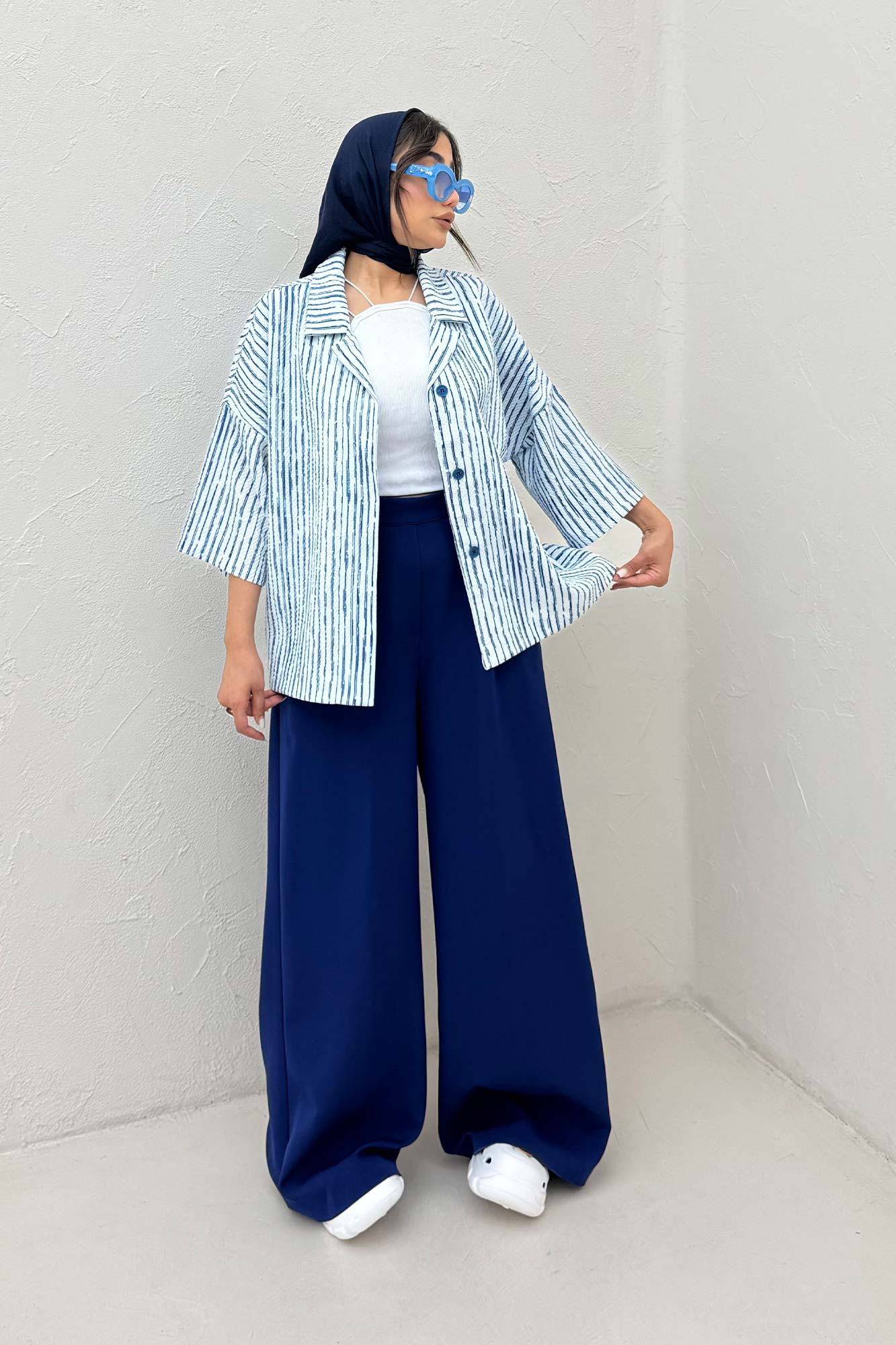 مانتو یقه شکاری راه راه زارا