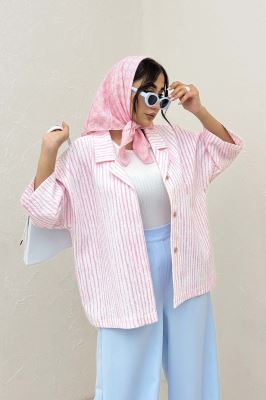 مانتو یقه شکاری راه راه زارا