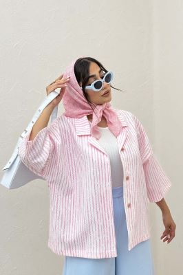 مانتو یقه شکاری راه راه زارا