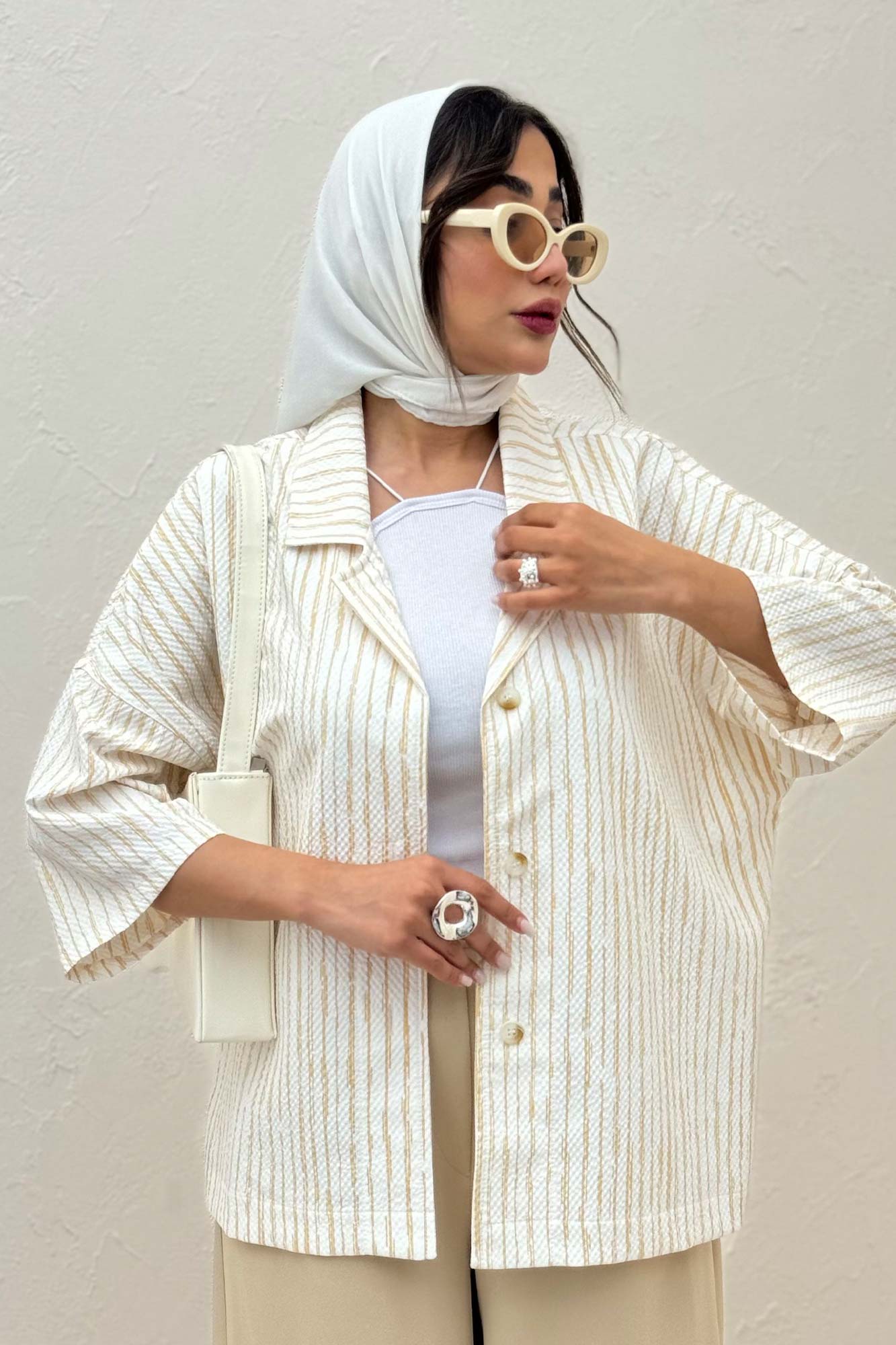 مانتو یقه شکاری راه راه زارا