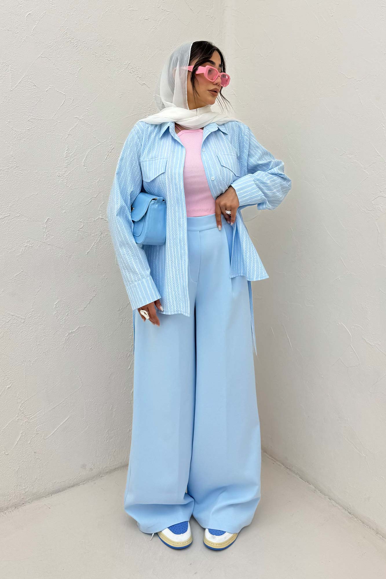 مانتو دو جیب پاکتی راه راه زارا بغل بند