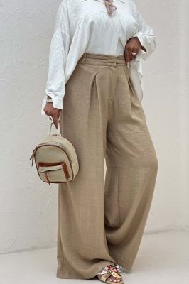 شلوار شانتون کمردو بندی