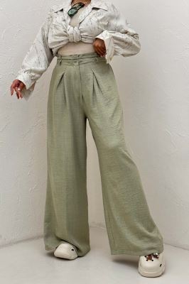 شلوار شانتون کمردو بندی