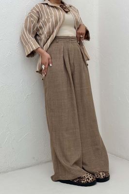 شلوار شانتون کمردو بندی