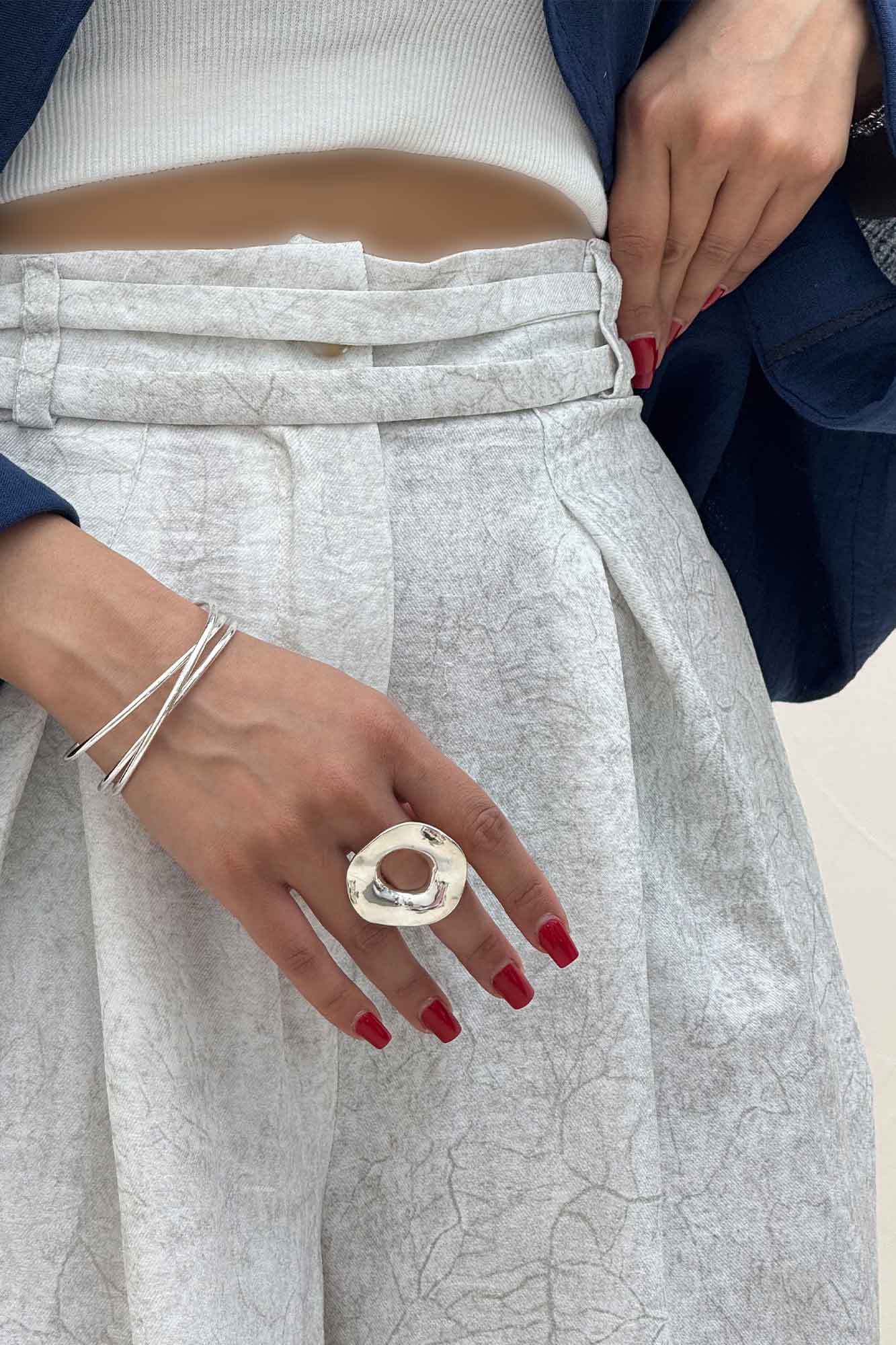 شلوار شانتون سرامیکی کمردو بندی