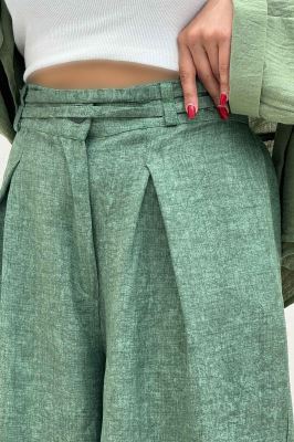 شلوار شانتون سرامیکی کمردو بندی