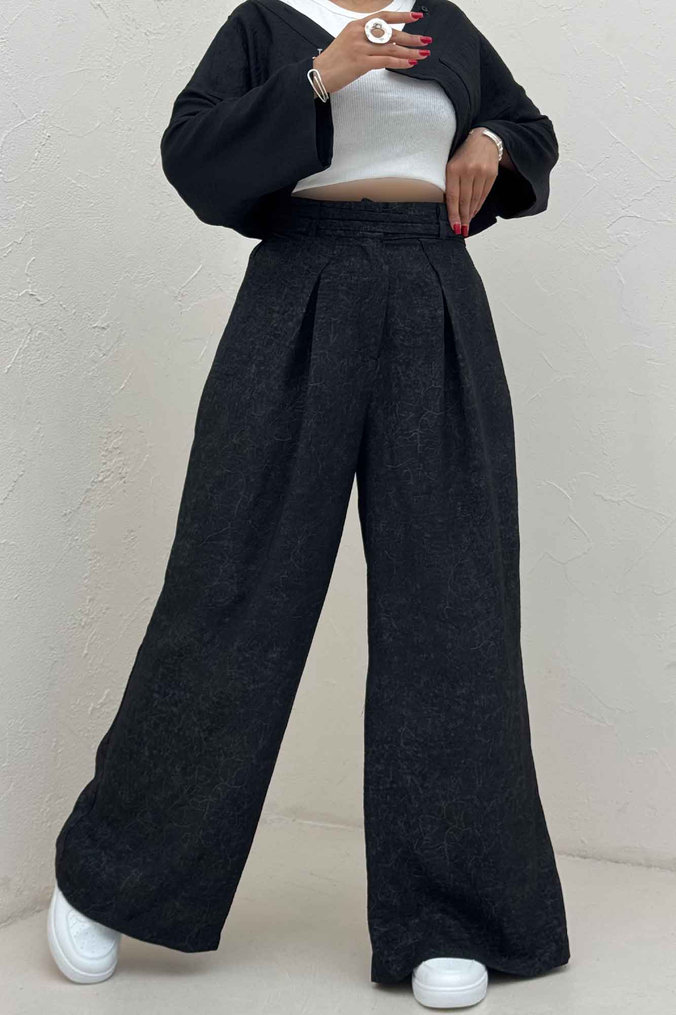 شلوار شانتون سرامیکی کمردو بندی