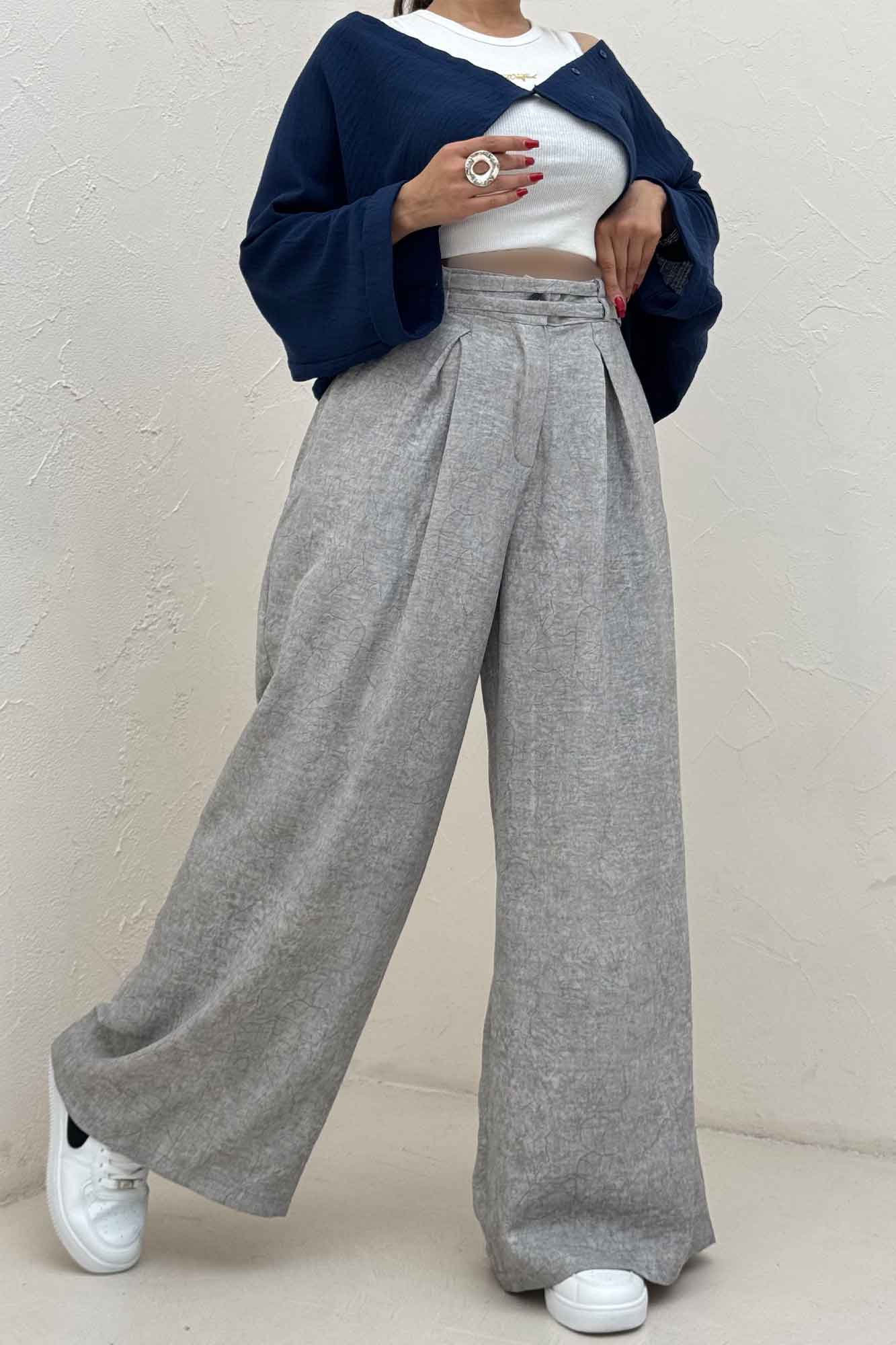 شلوار شانتون سرامیکی کمردو بندی