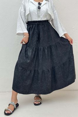 دامن بلند چین دار شانتون سرامیکی