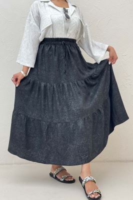 دامن بلند چین دار شانتون سرامیکی