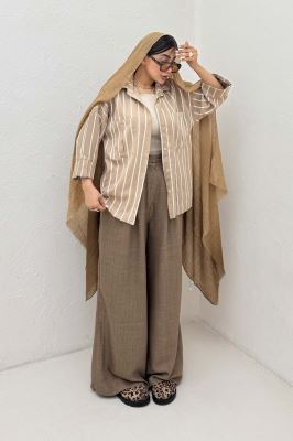 شومیز مانتویی PARRY دو جیب مچ پاکتی