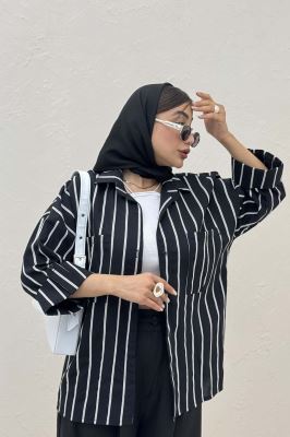 شومیز مانتویی PARRY دو جیب مچ پاکتی