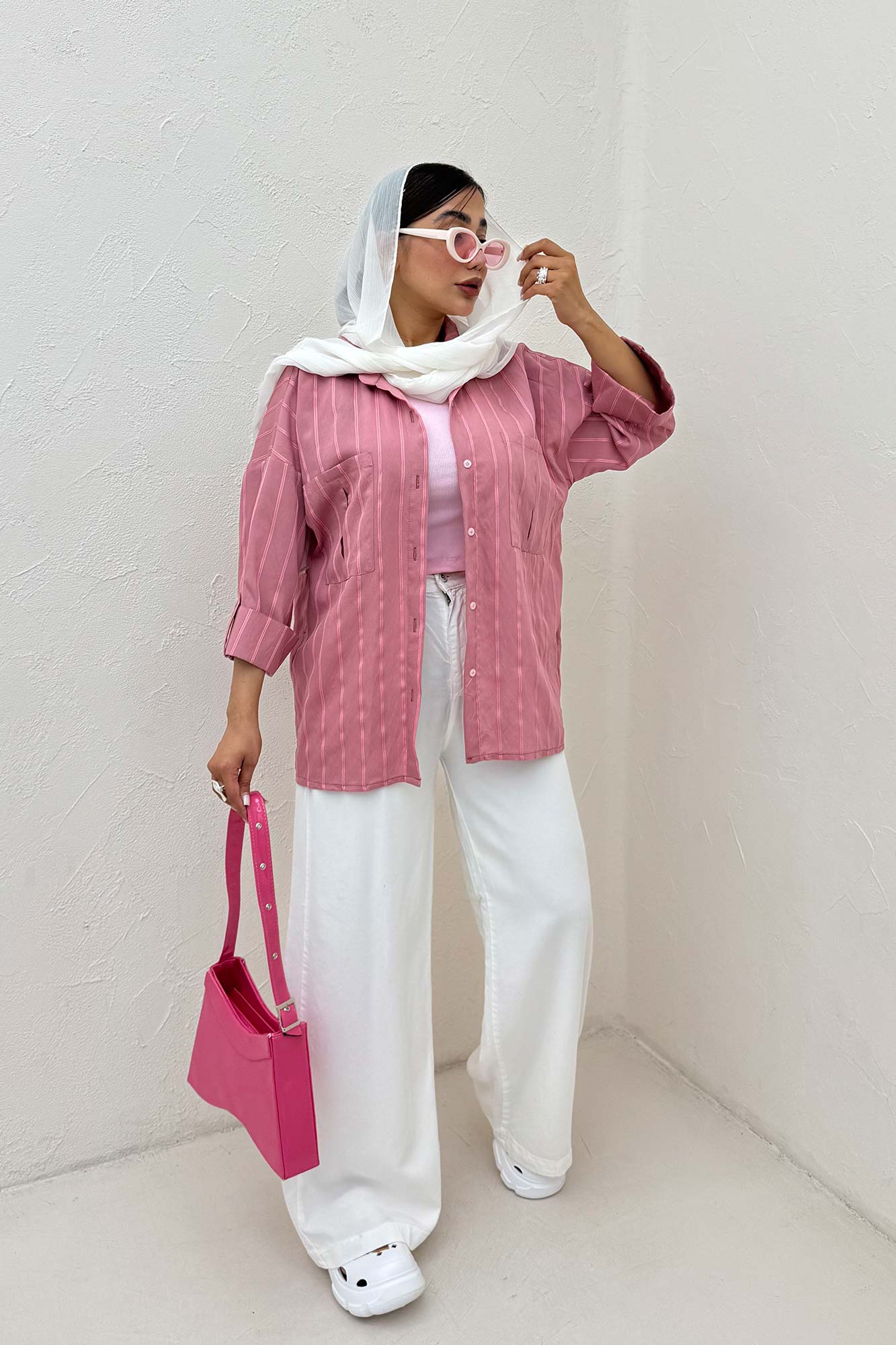 شومیز مانتویی PARRY دو جیب مچ پاکتی