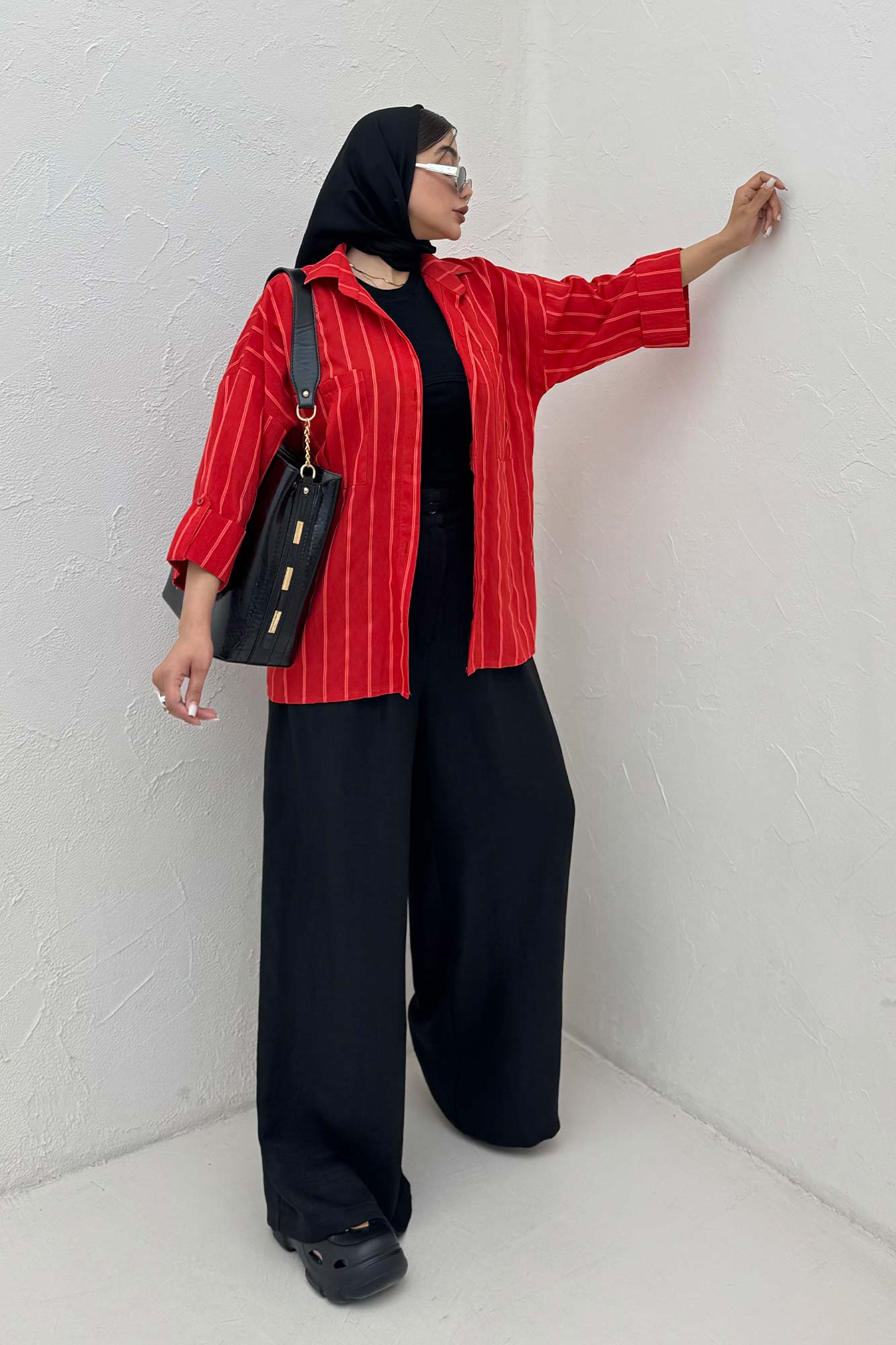 شومیز مانتویی PARRY دو جیب مچ پاکتی