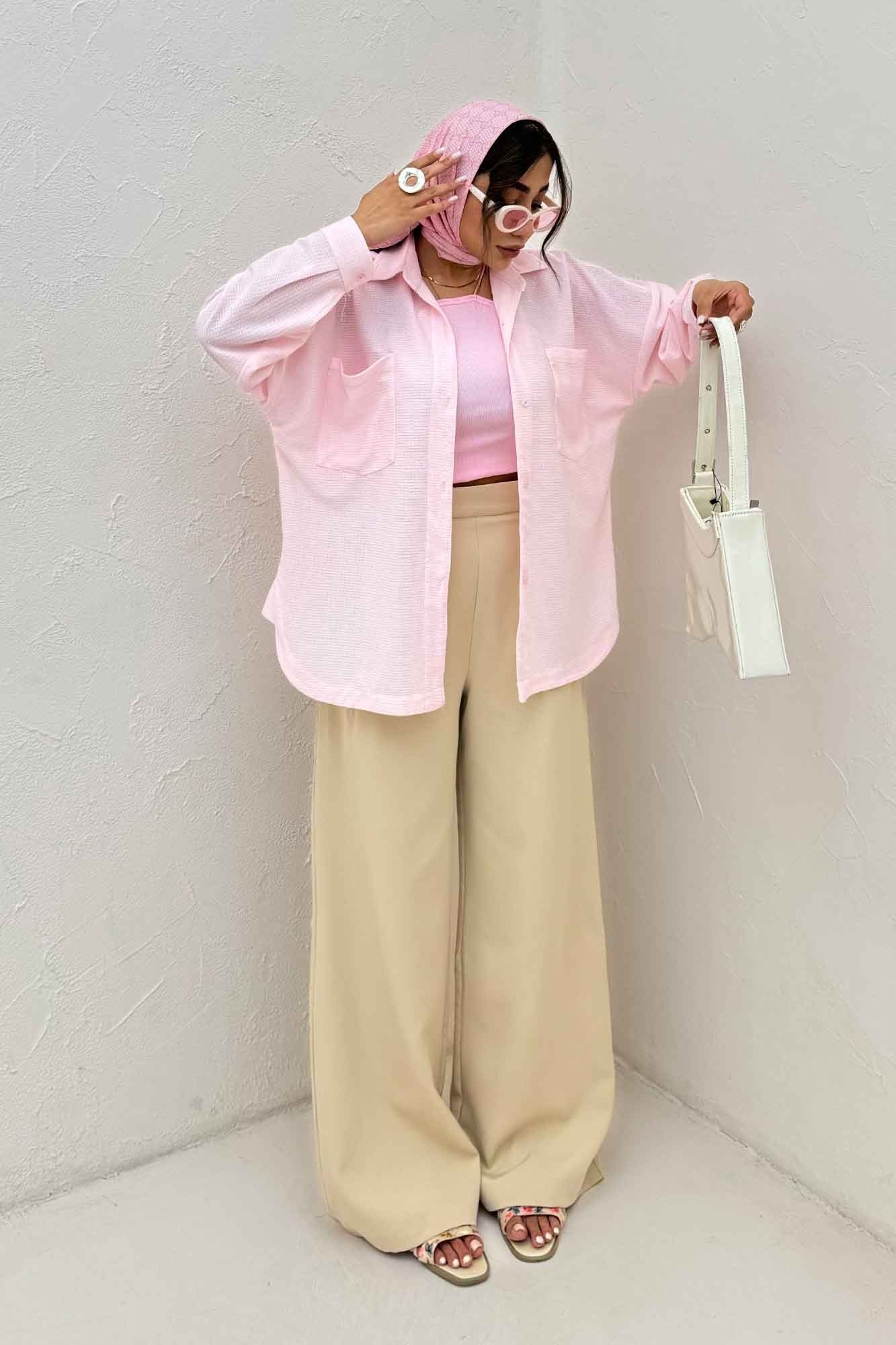 مانتو بغل هلال لینن کنفی 