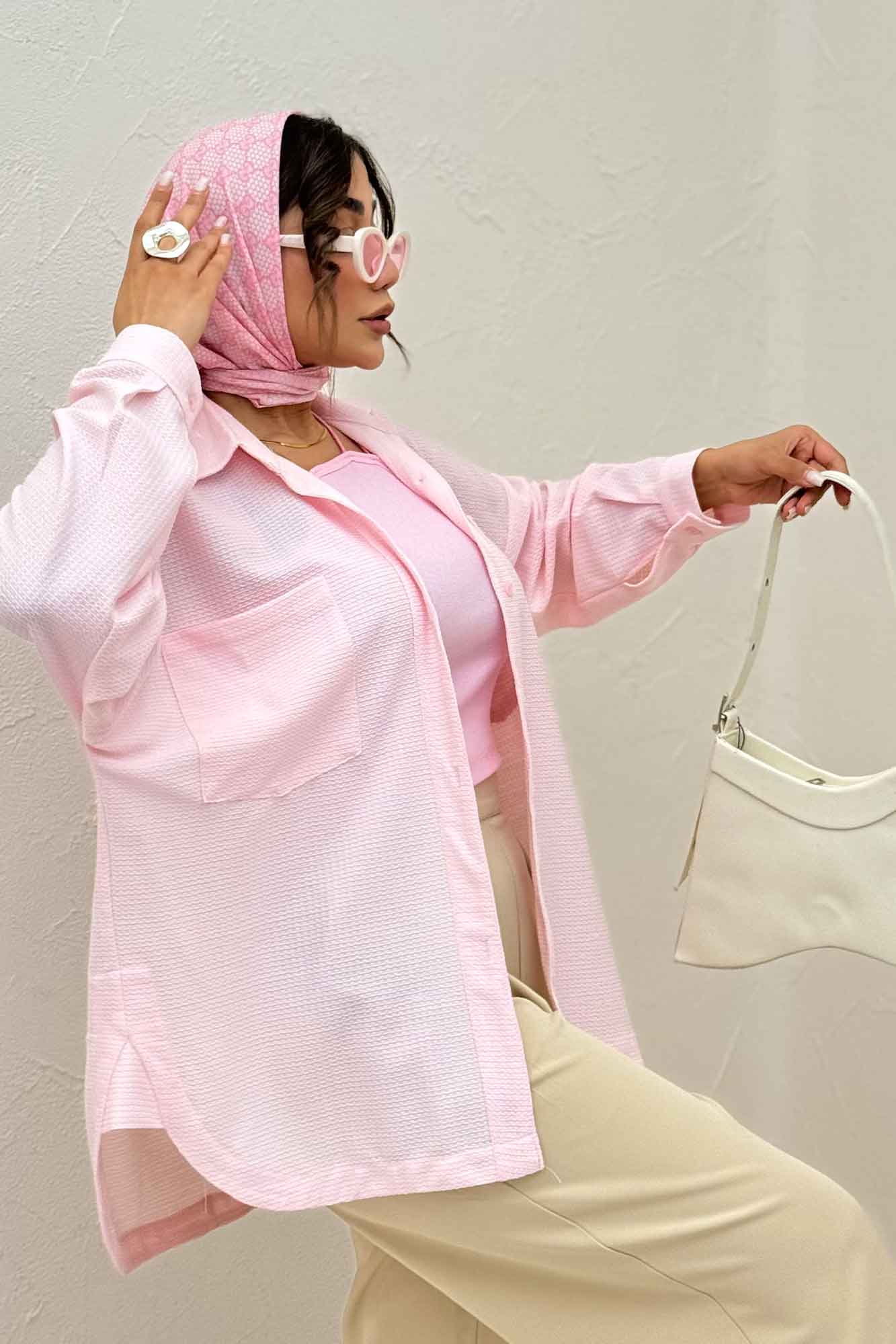 مانتو بغل هلال لینن کنفی 