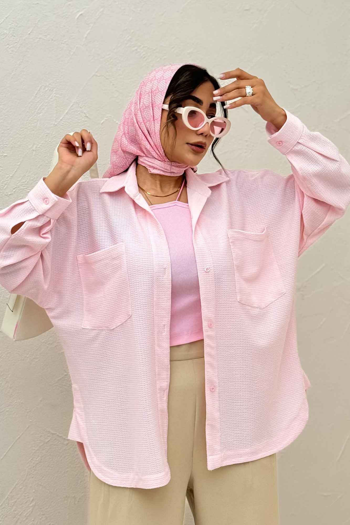 مانتو بغل هلال لینن کنفی 