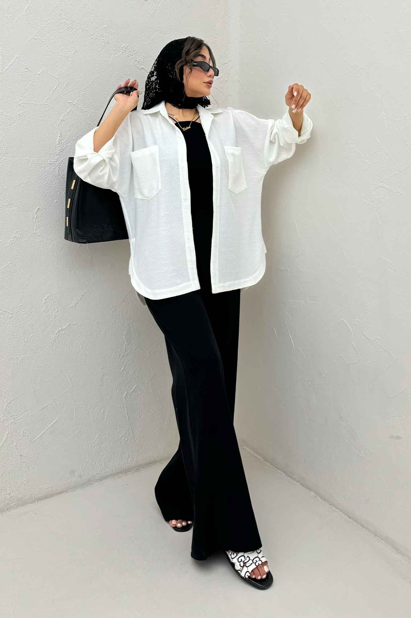 مانتو بغل هلال لینن کنفی 