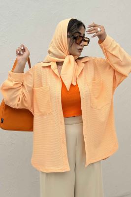 مانتو بغل هلال لینن کنفی 