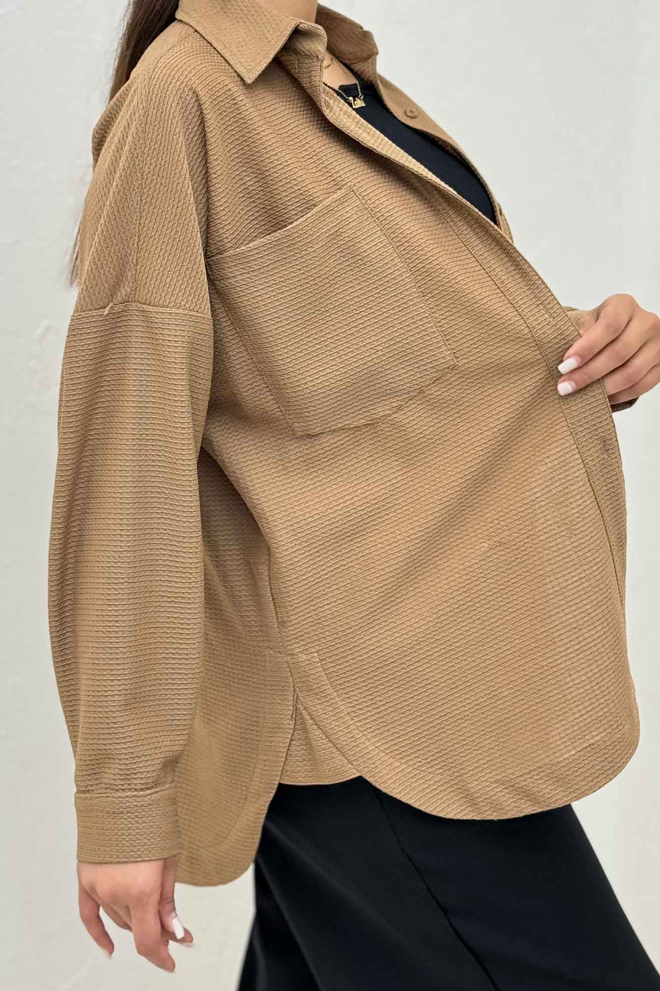 مانتو بغل هلال لینن کنفی 