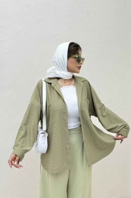 مانتو بغل هلال لینن کنفی 