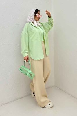 مانتو بغل هلال لینن کنفی 