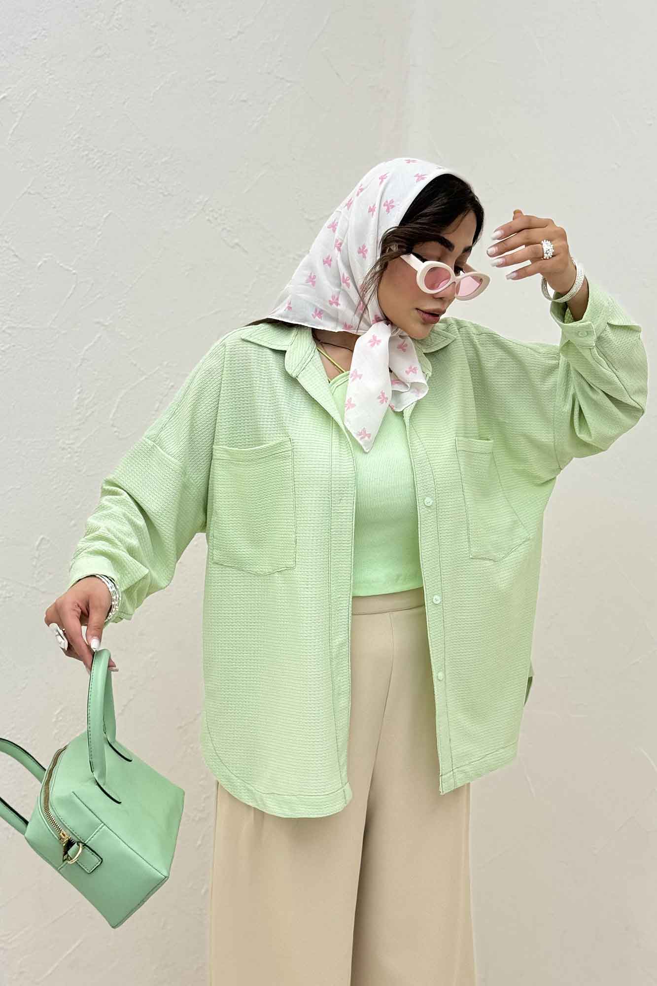 مانتو بغل هلال لینن کنفی 