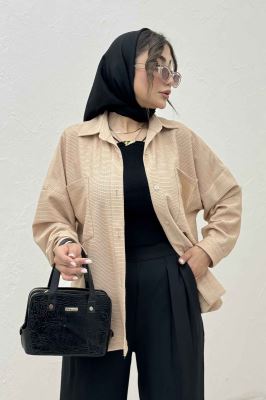 مانتو بغل هلال لینن کنفی 