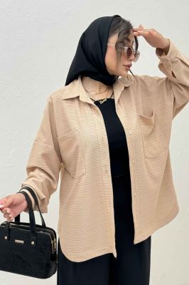 مانتو بغل هلال لینن کنفی 