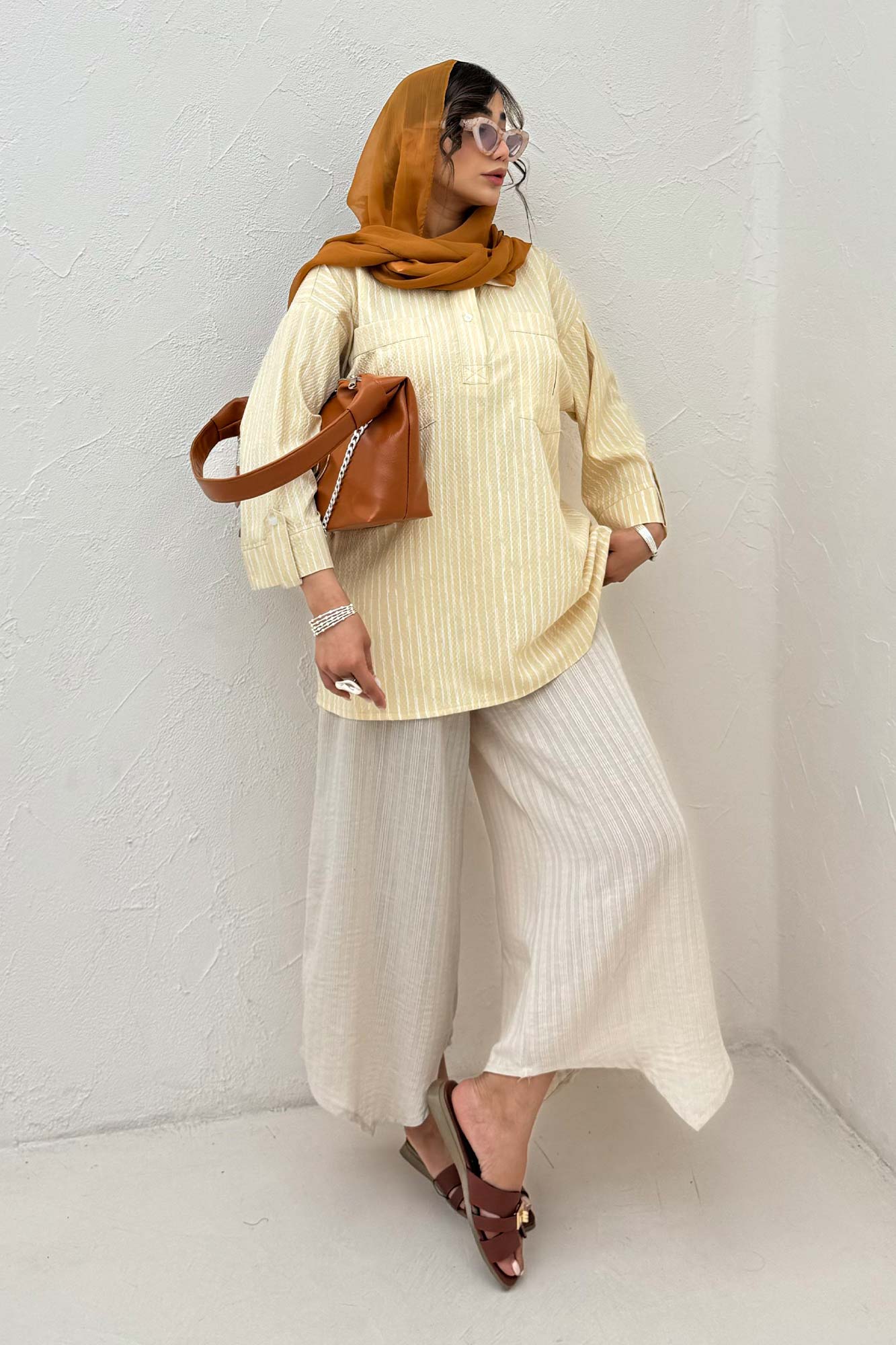 شومیز جلو بسته یقه بلیطی راه راه زارا