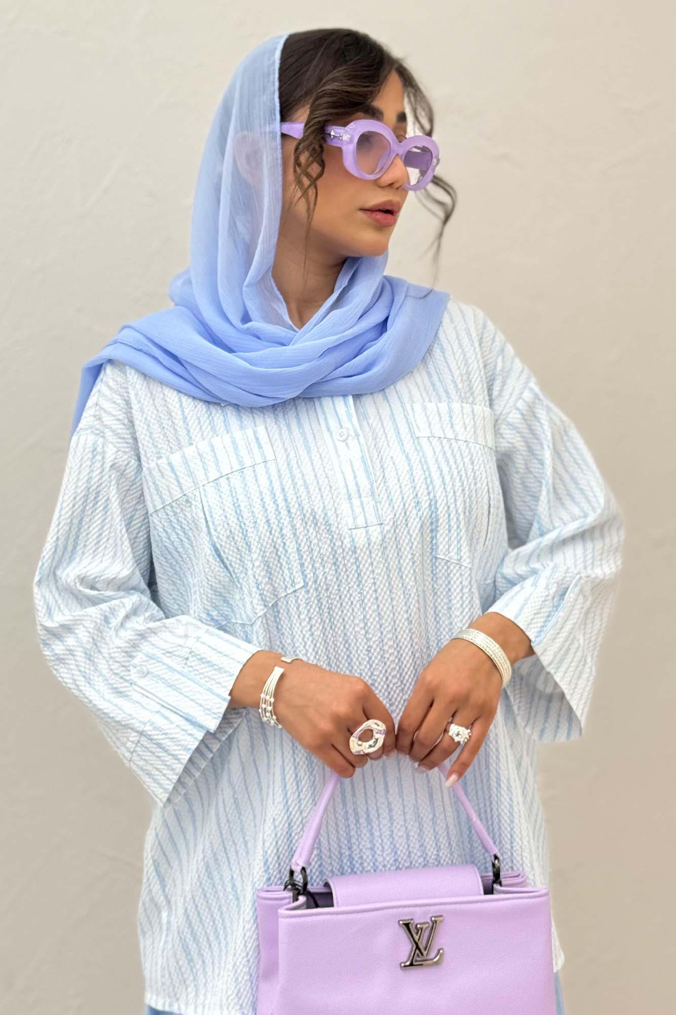 شومیز جلو بسته یقه بلیطی راه راه زارا