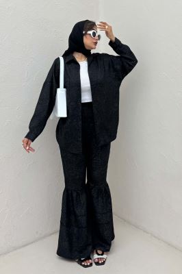 شومیز مانتویی شانتون سرامیکی پشت پنسی