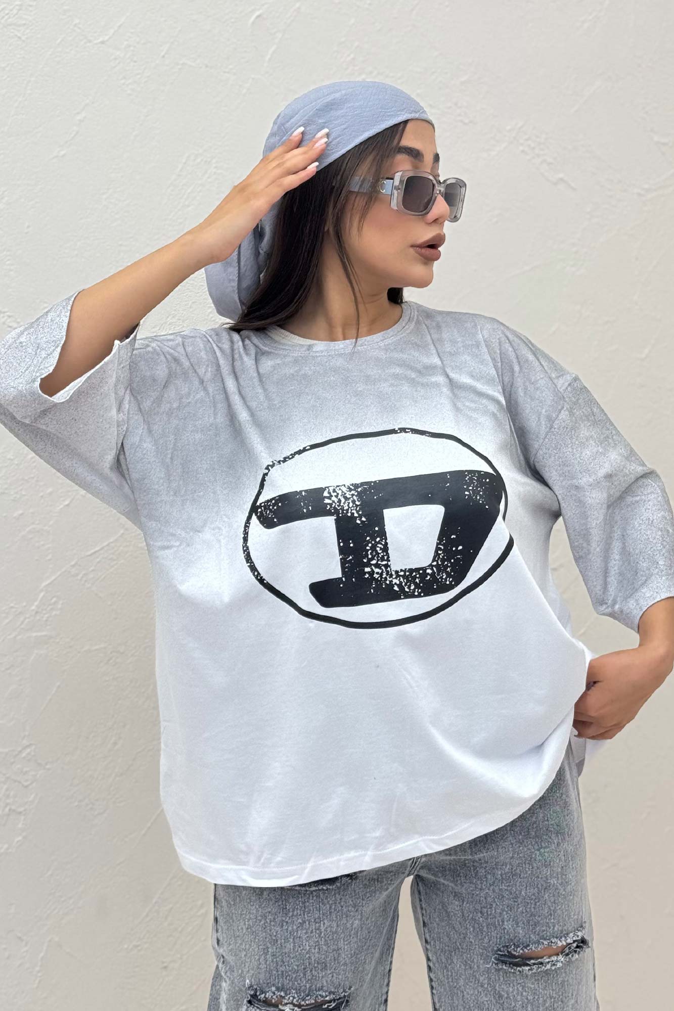 تیشرت باکسی تمام چاپ دیزل