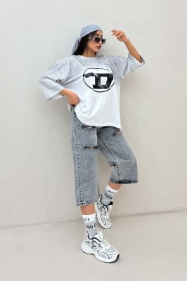 تیشرت باکسی تمام چاپ دیزل