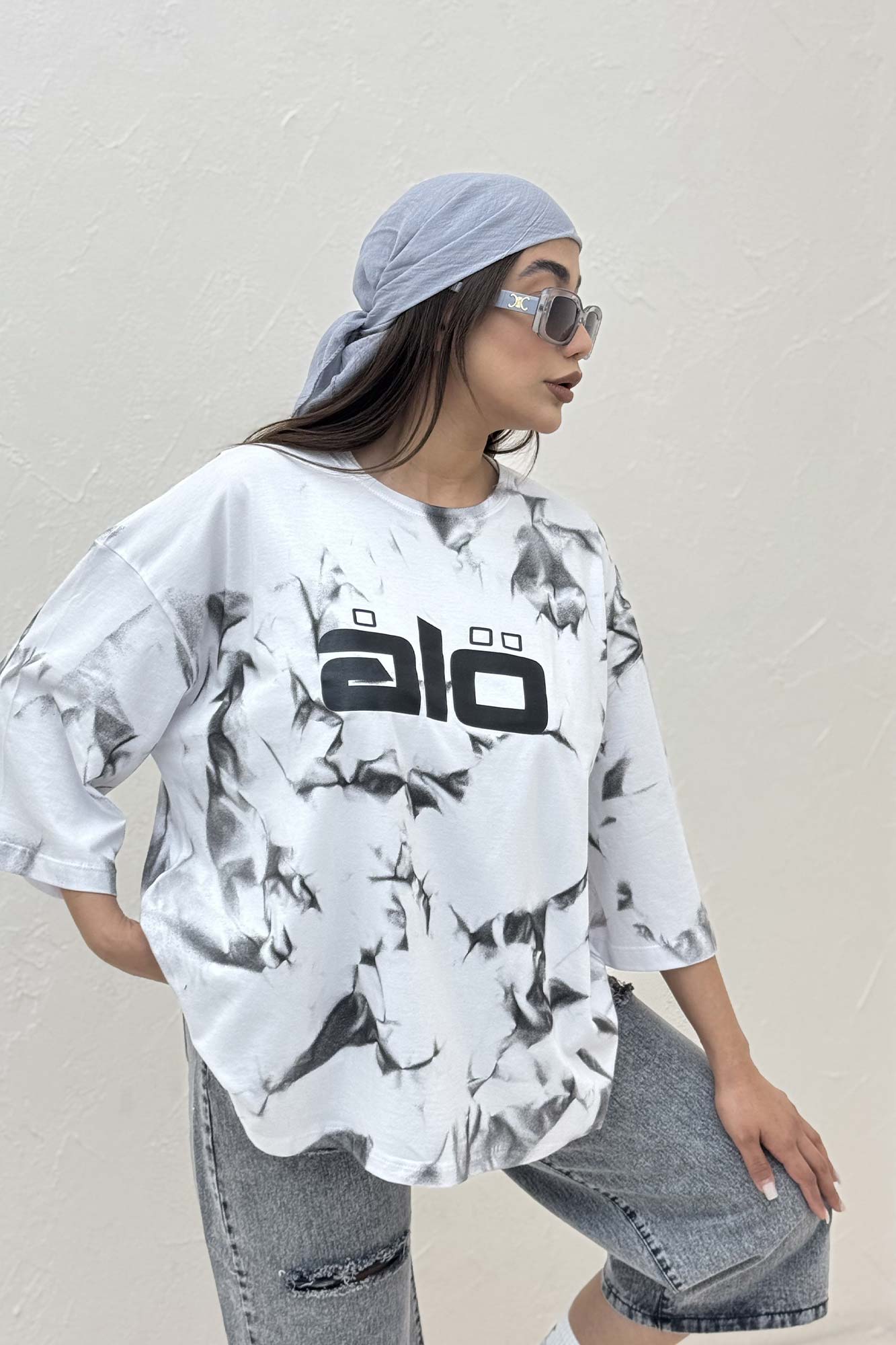 تیشرت باکسی تمام چاپ ALO